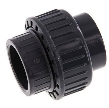 Raccord union en PVC 32x61mm EPDM [2 pièces], Verzenden