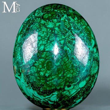 Diepgroene malachiet - hypnotiserende concentrische en, Nieuw