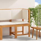 vidaXL Tuinstoel met kussen Bruin 50 x 50 x 91cm Massief, Verzenden, Nieuw