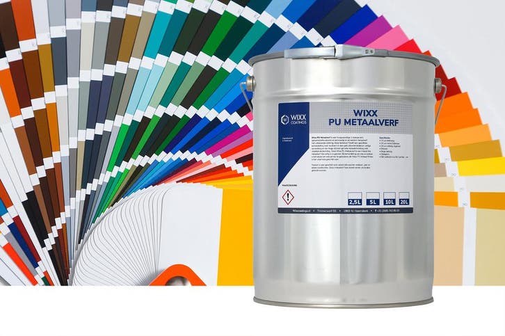 Wixx PU Metaalverf RAL 9010 | Zuiver Wit 20L, Doe-het-zelf en Bouw, Verf, Beits en Lak, Nieuw, Verzenden