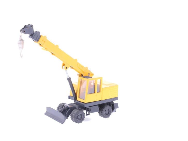 Schaal 1:50 JOAL - 236 Akerman EW200 Telescoopkraan (Geel..., Hobby en Vrije tijd, Modelauto's | 1:50, Overige typen, Gebruikt