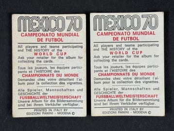 1970 Panini Mexico 70 World Cup, - Romania: Dan &, Nieuw
