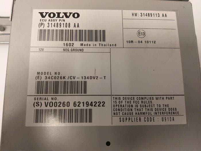 Radio versterker Volvo V70 O172956, Auto-onderdelen, Elektronica en Kabels