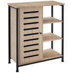 tectake Wandkast 71x32x82cm - Industrieel licht hout, eiken, Verzenden, Nieuw