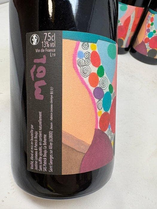 2019 Patrick Bouju Mol - Auvergne - 6 Bouteilles (0,75 L), Verzamelen, Wijnen