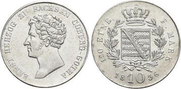 10 Kreuzer 1836 Sachsen-coburg-gotha Ernst I 1826-1844, Verzenden, België