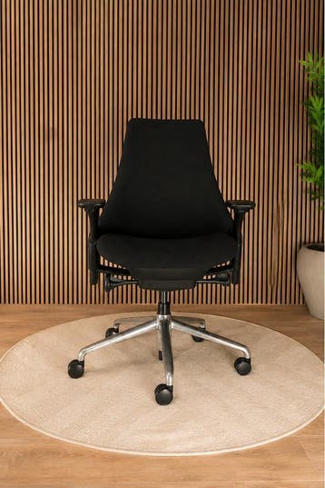 Refurbished Zwarte Herman Miller Stoel - Als Nieuw, Verzenden, Zwart, Zo goed als nieuw, Bureaustoel
