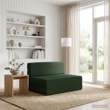 vidaXL Vouwbare Sofa Bed Donkergroen 70 x 72 x 60 cm Stof, Verzenden, Nieuw