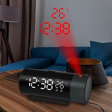 Digitale Wekker met Projectie - Alarm Klok Temperatuur LED, Verzenden, Nieuw