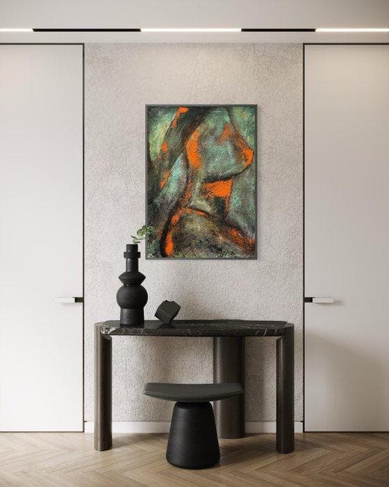 Sonia Anton - Wild Ember, Antiquités & Art, Art | Peinture | Moderne