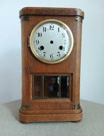 Tafelklok - Antiek - Eik - 1900-1910 - eiken pendule, Antiek en Kunst, Antiek | Klokken