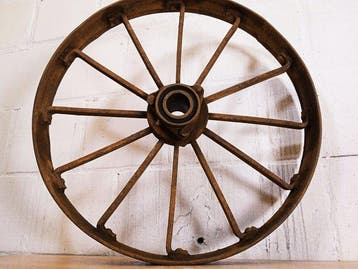 Antique Steel Wheel - Wiel - 1920