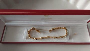 Schakelarmband - 18 karaat Geel goud
