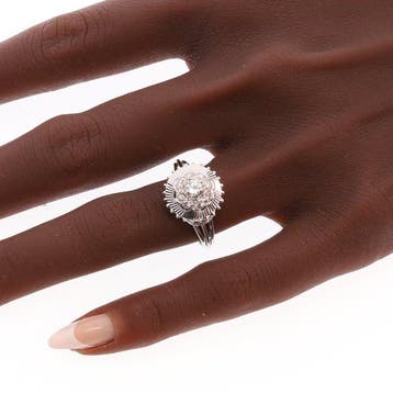 Ring - 18 karaat Witgoud - 0.65ct. tw. Diamant (Natuurlijk), Nieuw
