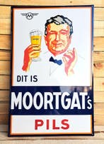 Moortgat's Pils Emaille reclamebord, Collections, Verzenden