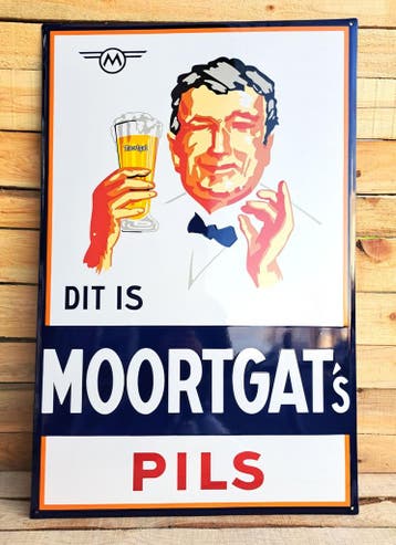 Moortgat's Pils Emaille reclamebord, Verzenden