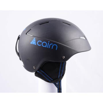61 62 skihelm/snowboardhelm CAIRN LOC-ACTIVE, Matte black/bl, Verzenden