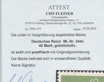 Duitse Rijk 1922 - Postzegel Schnitter in de zeldzame, Gestempeld
