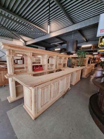 antieke bar toog cafetoog barmeubel huisbar mancave cafebar, Gebruikt