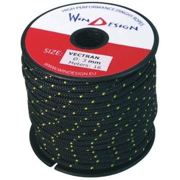 Minireel 3mm Vectran 16m, Watersport en Boten, Ophalen of Verzenden, Nieuw