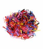 Haarelastiekjes mini - Mix kleuren 3cm – Roze zwart rood, Nieuw