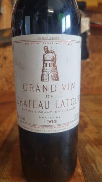 1993 Chateau Latour - Pauillac 1er Grand Cru Classé - 1, Verzamelen, Nieuw