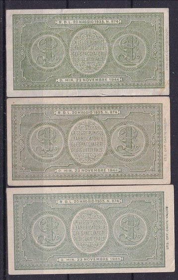 Italie, Monde. - 71 banconote e miniassegni - incluse