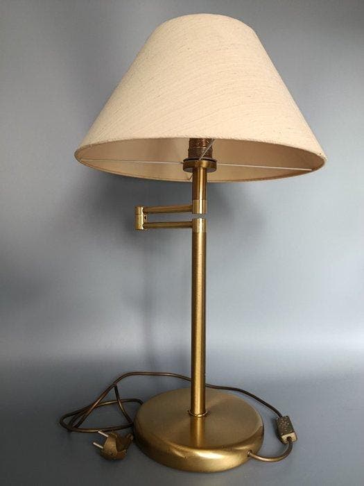 Lamp - Klassieke messing tafellamp – verstelbare bureaulamp, Antiek en Kunst, Curiosa en Brocante