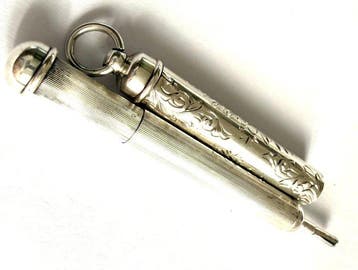 Zilver, Victoriaanse Perry&co PATENT sterling zilver
