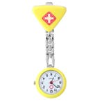 Fako - Verpleegstershorloge - Driehoek - Geel, Bijoux, Sacs & Beauté, Verzenden