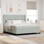 vidaXL Boxspring bed met matras Lichtgrijs 200 x 180 cm, Verzenden, Nieuw