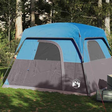 vidaXL Tent 4-persoons waterdicht blauw, Verzenden