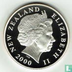 Nieuw-Zeeland 10 dollars 2000 (PROOF) First to the Future, Timbres & Monnaies, Monnaies | Océanie, Verzenden, Losse munt