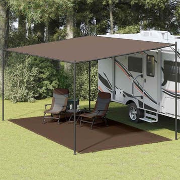 vidaXL Tenttapijt 300x600 cm bruin, Caravans en Kamperen, Tentaccessoires, Verzenden, Nieuw