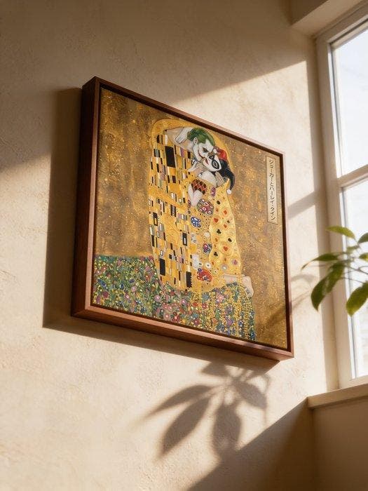 MEDSAN - Klimt Joker & Harley () - UNIQUE WORK, Antiek en Kunst, Kunst | Designobjecten