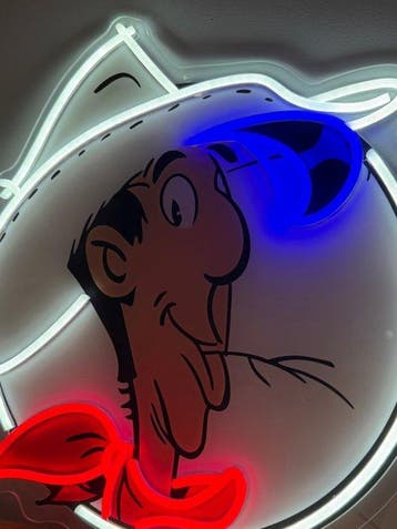Enseigne néon publicitaire Lucky Luke - Neonlichtbord -