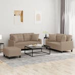 vidaXL 3-delige Loungeset met kussens kunstleer, Verzenden, Nieuw