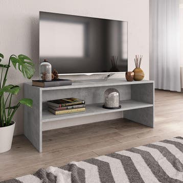 vidaXL Tv-meubel 100x40x40 cm bewerkt hout betongrijs, Verzenden, Nieuw