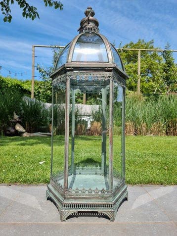 Lantaarn - metal, Glas