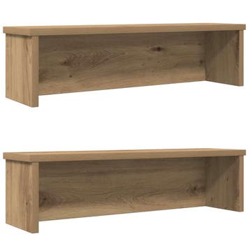 vidaXL Keukenrekken stapelbaar 2 st 60x15x16 cm artisanaal, Verzenden