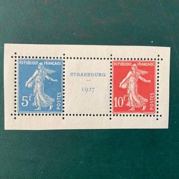 France 1927 - Exposition de Strasbourg du triptyque —