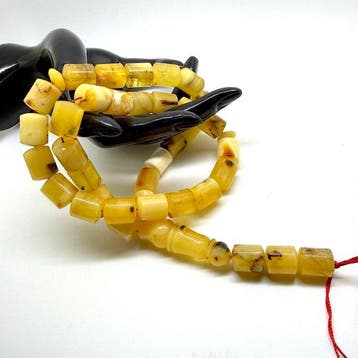 Géant chapelet Tesbih (Misbaha) en ambre naturel, chapelet