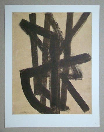 Pierre Soulages (1919-2022) - Peinture sur papier IV.