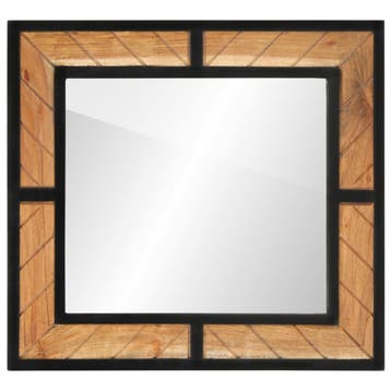 vidaXL Badkamerspiegel 60x1x55 cm massief acaciahout, Huis en Inrichting, Badkamer | Badkamermeubels, Verzenden, Nieuw