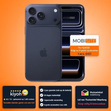 iPhone 17 Pro - 4 Gratis Accessoires – Accu tot 100%, Verzenden, Zonder abonnement, Zonder simlock