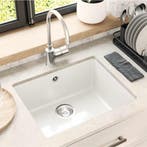 vidaXL Wasbak Wit 530 x 460 mm 80% Kwarts en 20% Hars, Huis en Inrichting, Keuken | Keukenelementen, Verzenden, Nieuw