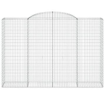 vidaXL Schanskorf gewelfd 300x50x200/220 cm gegalvaniseerd, Verzenden, Nieuw
