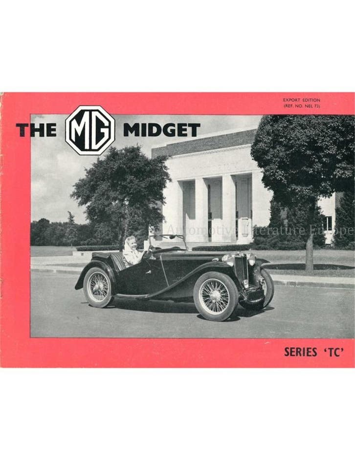1949 MG MIDGET TC BROCHURE ENGELS, Livres, Autos | Brochures & Magazines, Enlèvement ou Envoi