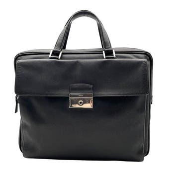 Prada - Prada Saffiano Leather Briefcase Business Bag -, Nieuw
