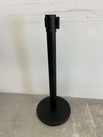 HCB Afzetpaal Afzetband zwart met trekband 200 cm Horeca, Ophalen of Verzenden